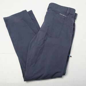 Eddie Bauer Pants Mens 34x32 Blue Stretch Outdoor Hiking Utility Straight Leg